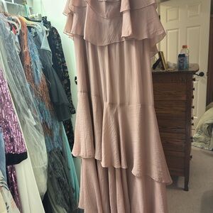Free People Pink Layered Maxi Dress